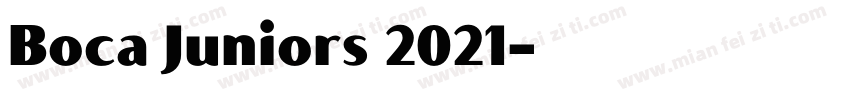 Boca Juniors 2021字体转换